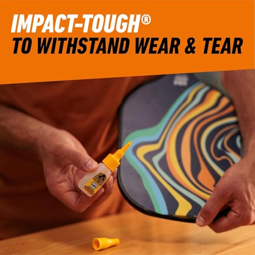 Gorilla Super Glue, 15g – All Purpose, Impact Tough & Fast Setting with Anti-Clog Cap Ideal for Metal, Ceramics, Leather & More