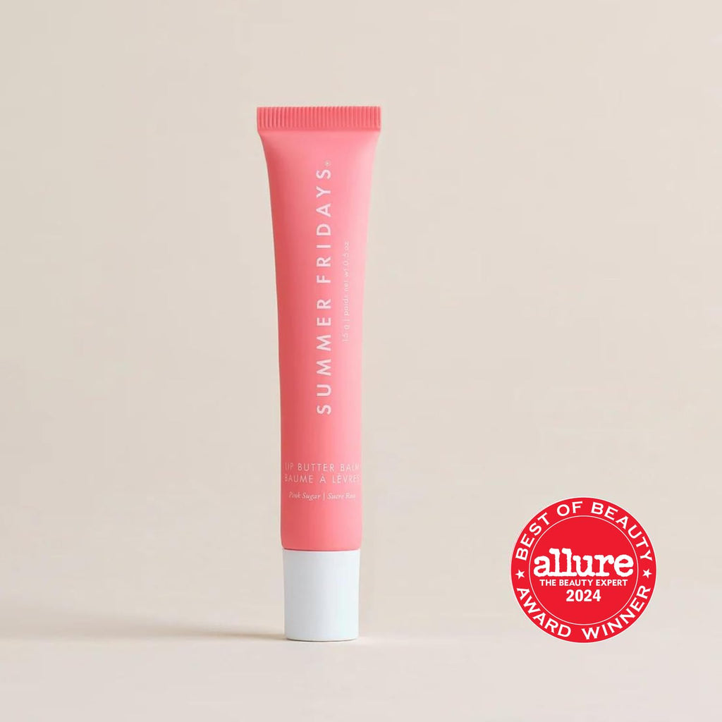 Summer Fridays Tinted Lip Butter Balm - Conditioning Vegan Lip Balm for Instant Moisture, Shine & Hydration - Sheer-Tinted, Soothing Skincare - Cherry (.5 Oz)