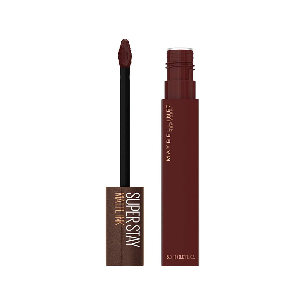 Maybelline Super Stay Matte Ink Liquid Lipstick Makeup, Long Lasting High Impact Color, Up to 16H Wear, Mover, Brown, 1 Count, Packaging May Vary