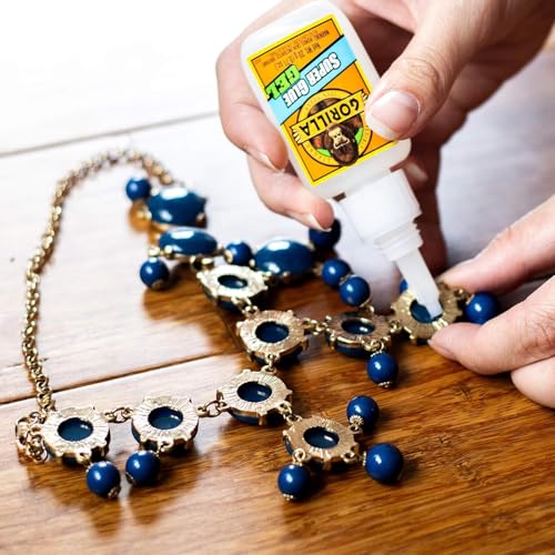 Gorilla Super Glue, 15g – All Purpose, Impact Tough & Fast Setting with Anti-Clog Cap Ideal for Metal, Ceramics, Leather & More