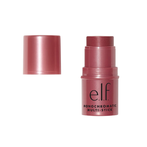 e.l.f., Monochromatic Multi Stick, Creamy, Lightweight, Versatile, Luxurious, Adds Shimmer, Easy To Use On The Go, Blends Effortlessly, Sparkling Rose, 0.17 Oz