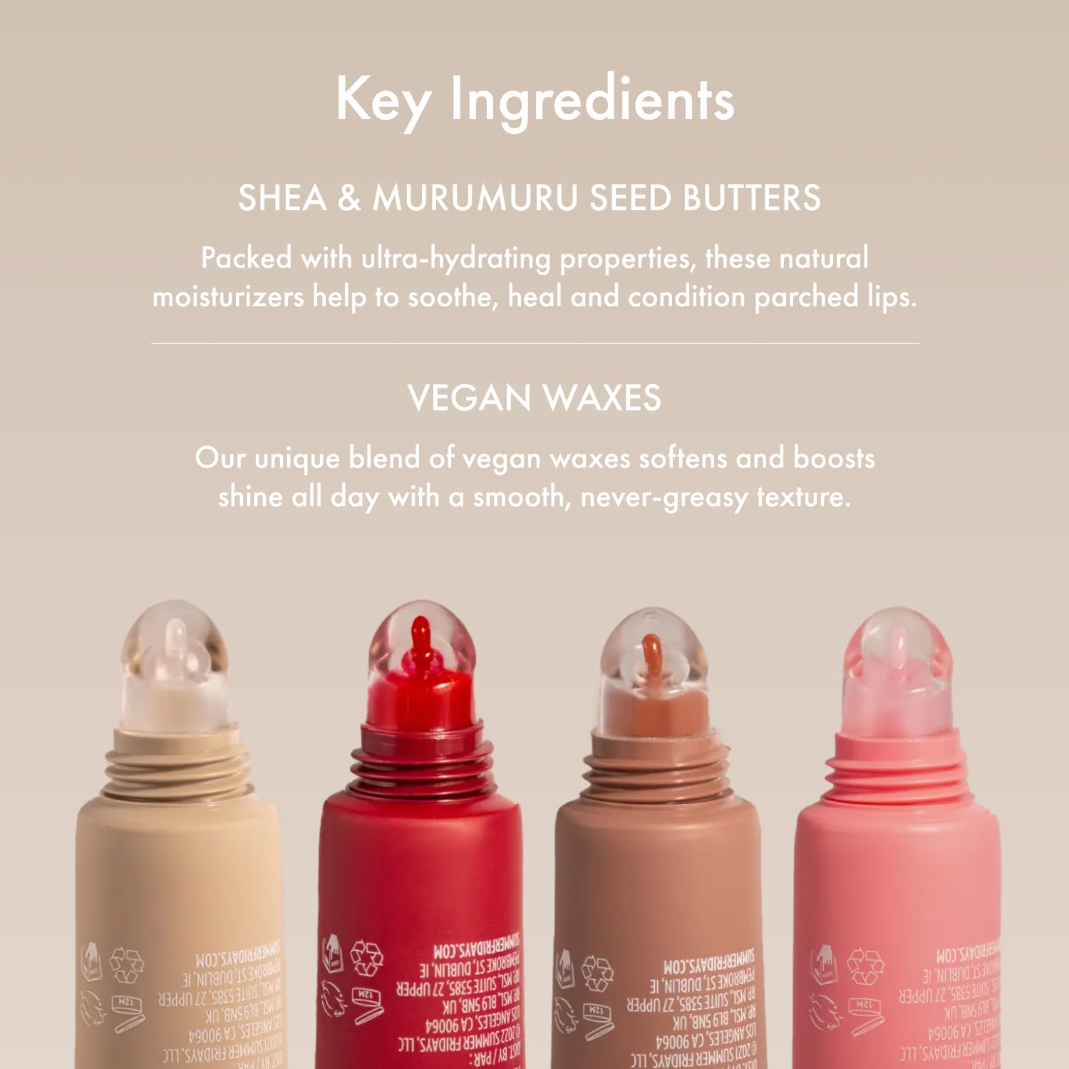 Summer Fridays Tinted Lip Butter Balm - Conditioning Vegan Lip Balm for Instant Moisture, Shine & Hydration - Sheer-Tinted, Soothing Skincare - Cherry (.5 Oz)