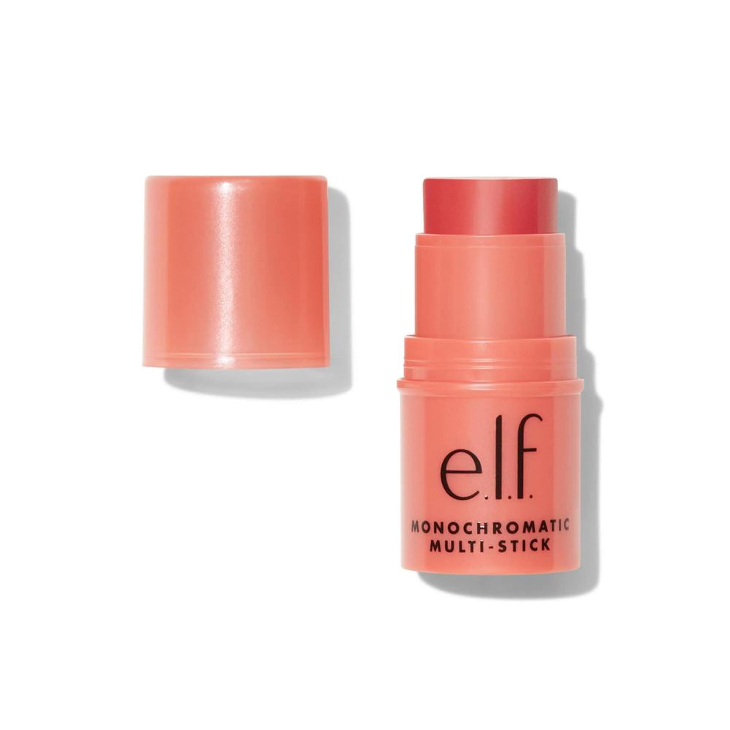 e.l.f., Monochromatic Multi Stick, Creamy, Lightweight, Versatile, Luxurious, Adds Shimmer, Easy To Use On The Go, Blends Effortlessly, Sparkling Rose, 0.17 Oz
