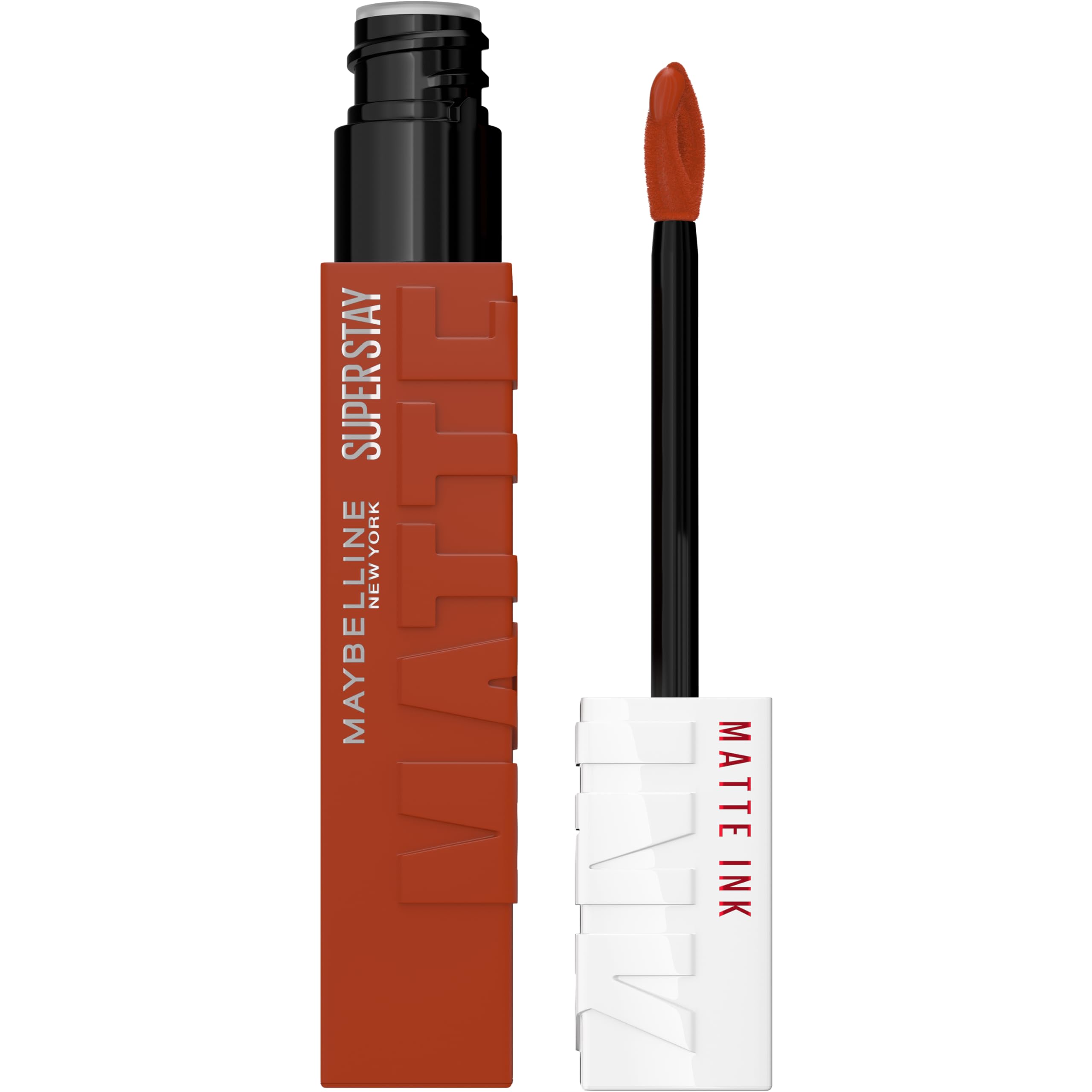 Maybelline Super Stay Matte Ink Liquid Lipstick Makeup, Long Lasting High Impact Color, Up to 16H Wear, Mover, Brown, 1 Count, Packaging May Vary