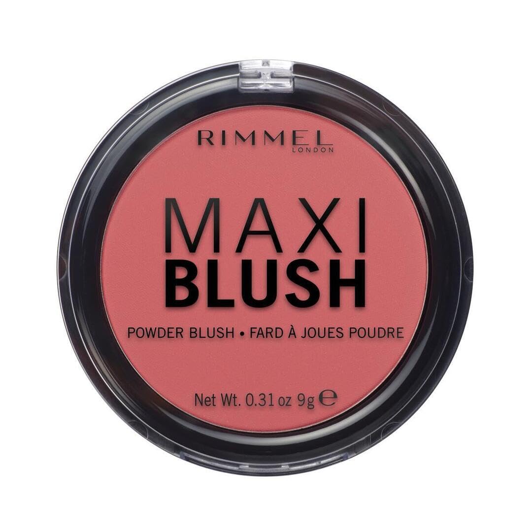 Rimmel London Maxi - 003 Wild Card - Blush Powder, Lightweight, Highly Pigmented, Blendable, 0.31oz