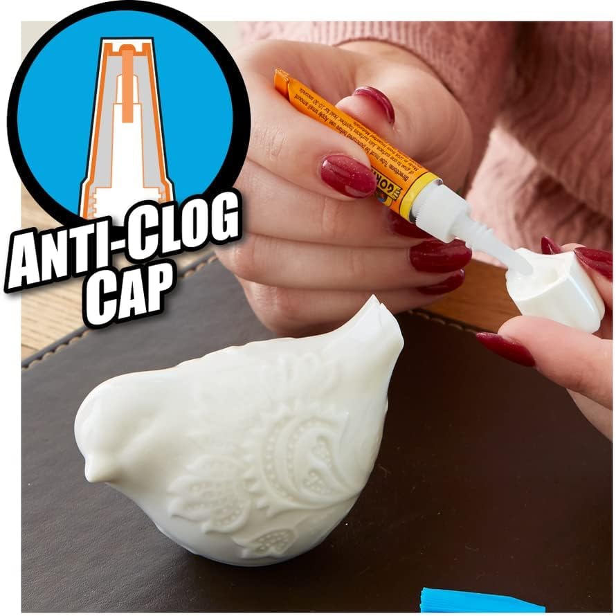 Gorilla Super Glue, 15g – All Purpose, Impact Tough & Fast Setting with Anti-Clog Cap Ideal for Metal, Ceramics, Leather & More