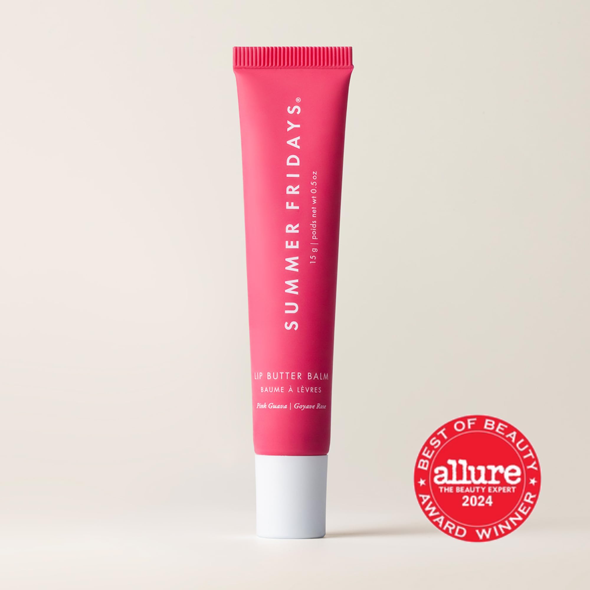 Summer Fridays Tinted Lip Butter Balm - Conditioning Vegan Lip Balm for Instant Moisture, Shine & Hydration - Sheer-Tinted, Soothing Skincare - Cherry (.5 Oz)