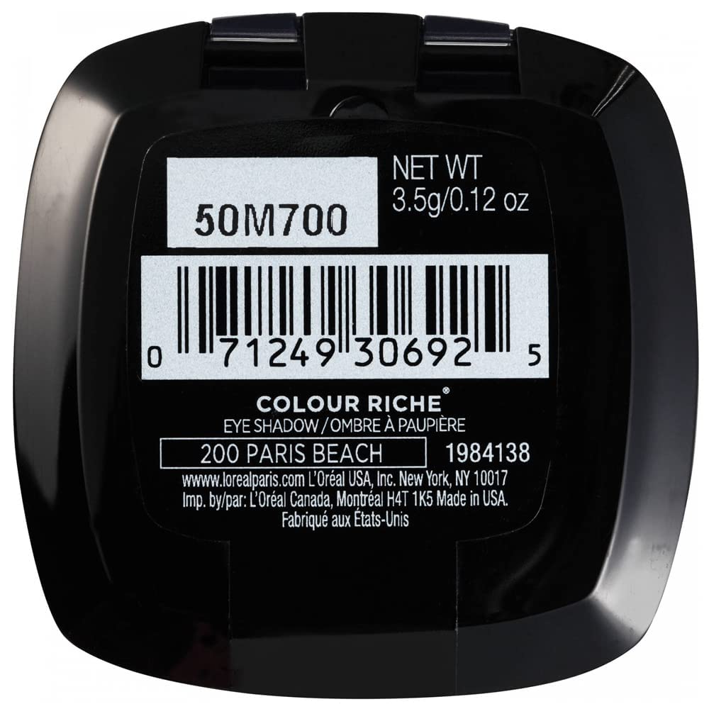 L'Oreal Paris Colour Riche Monos Eyeshadow, Cafe Au Lait, 0.12 oz.