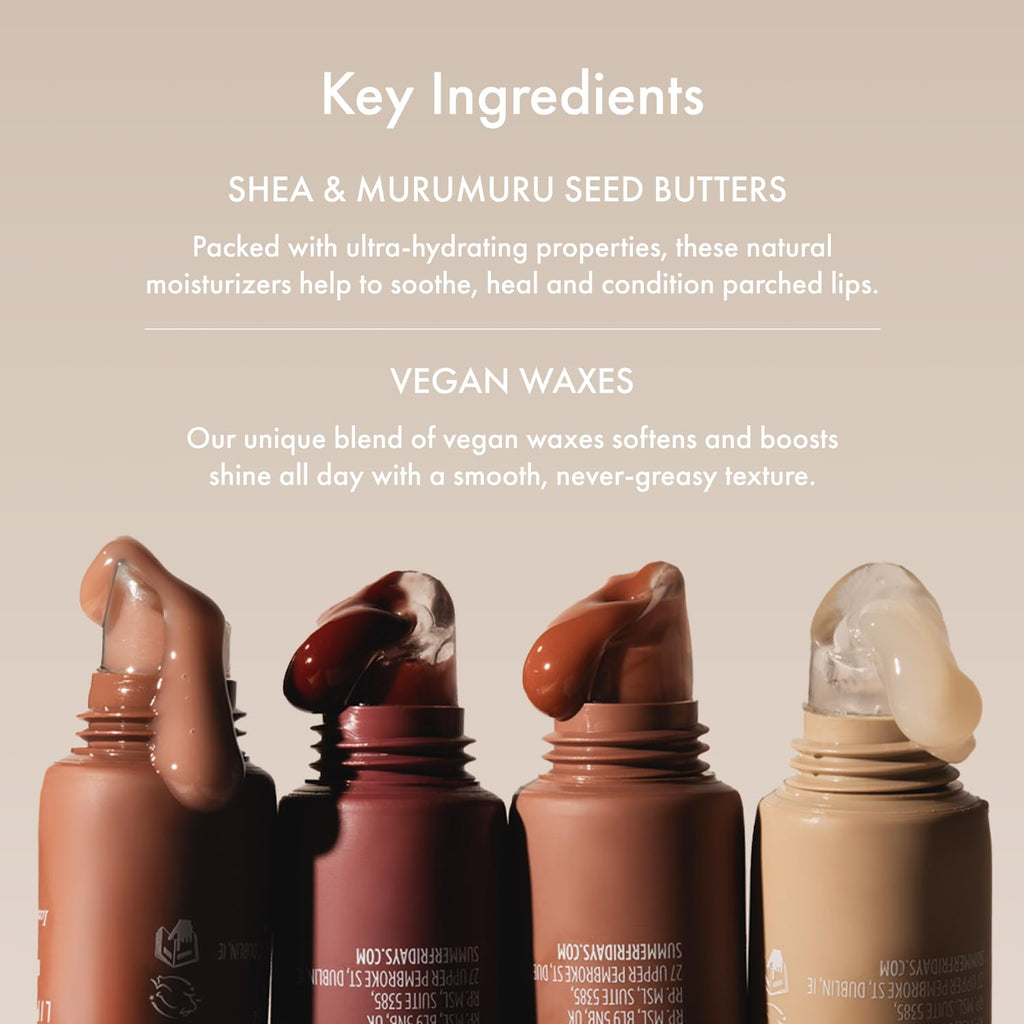 Summer Fridays Tinted Lip Butter Balm - Conditioning Vegan Lip Balm for Instant Moisture, Shine & Hydration - Sheer-Tinted, Soothing Skincare - Cherry (.5 Oz)