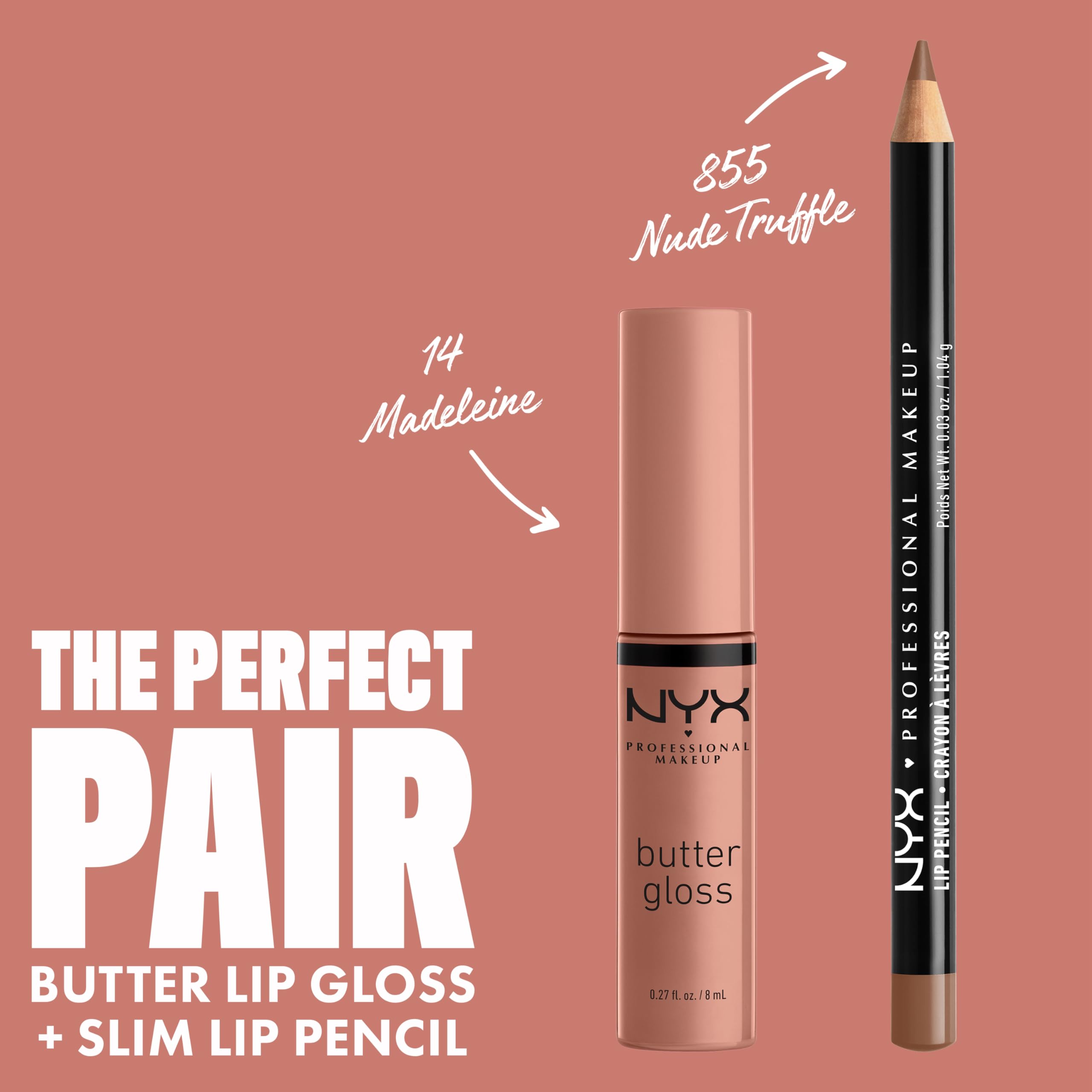 NYX PROFESSIONAL MAKEUP Butter Gloss, Non-Sticky Lip Gloss - Tiramisu (Brown)