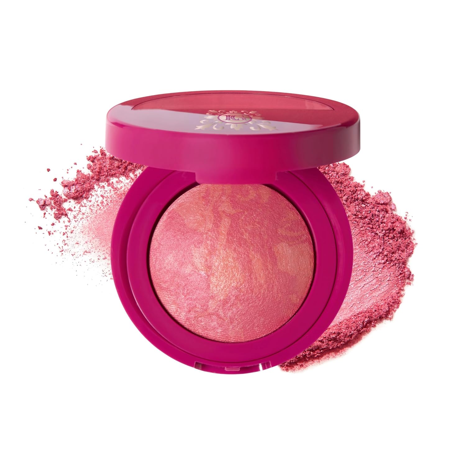 LAURA GELLER NEW YORK Limited Edition Baked Blush-n-Brighten Marbleized Blush - Skyline Sunset - Pink Color for Cheeks