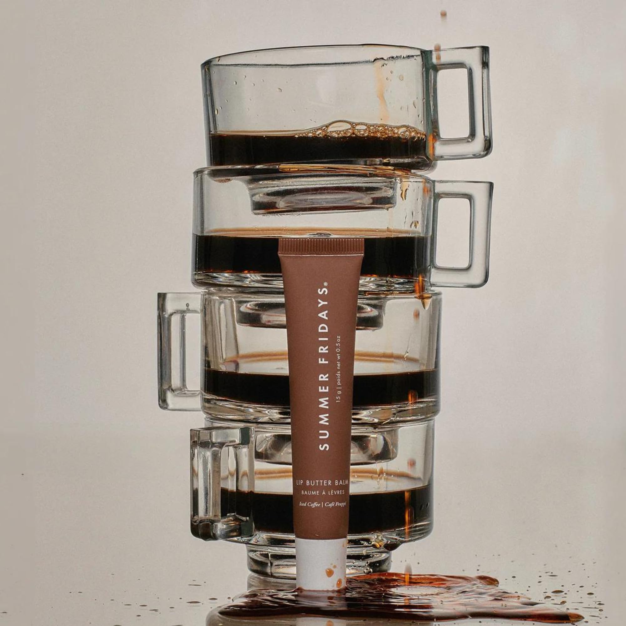 Summer Fridays Tinted Lip Butter Balm - Conditioning Vegan Lip Balm for Instant Moisture, Shine & Hydration - Sheer-Tinted, Soothing Skincare - Cherry (.5 Oz)