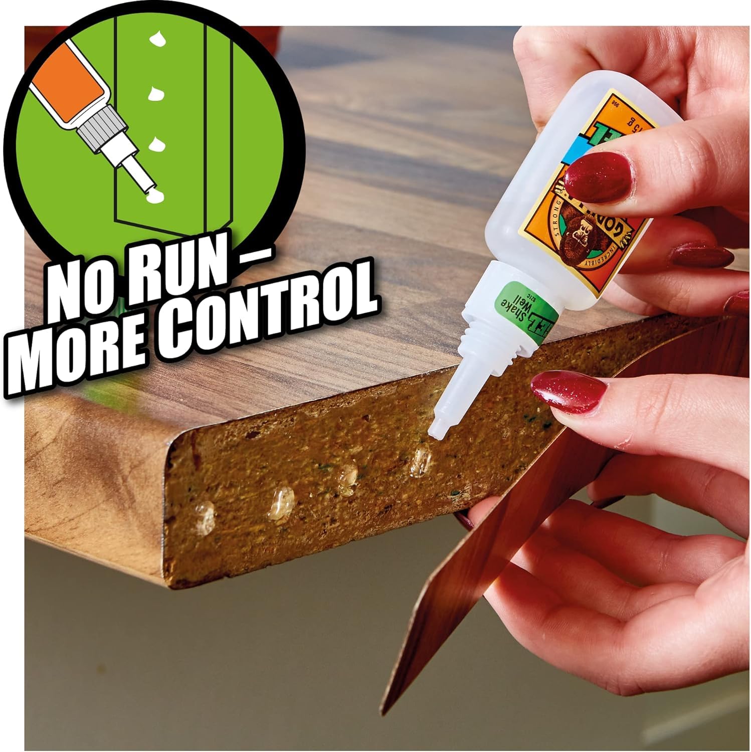 Gorilla Super Glue, 15g – All Purpose, Impact Tough & Fast Setting with Anti-Clog Cap Ideal for Metal, Ceramics, Leather & More