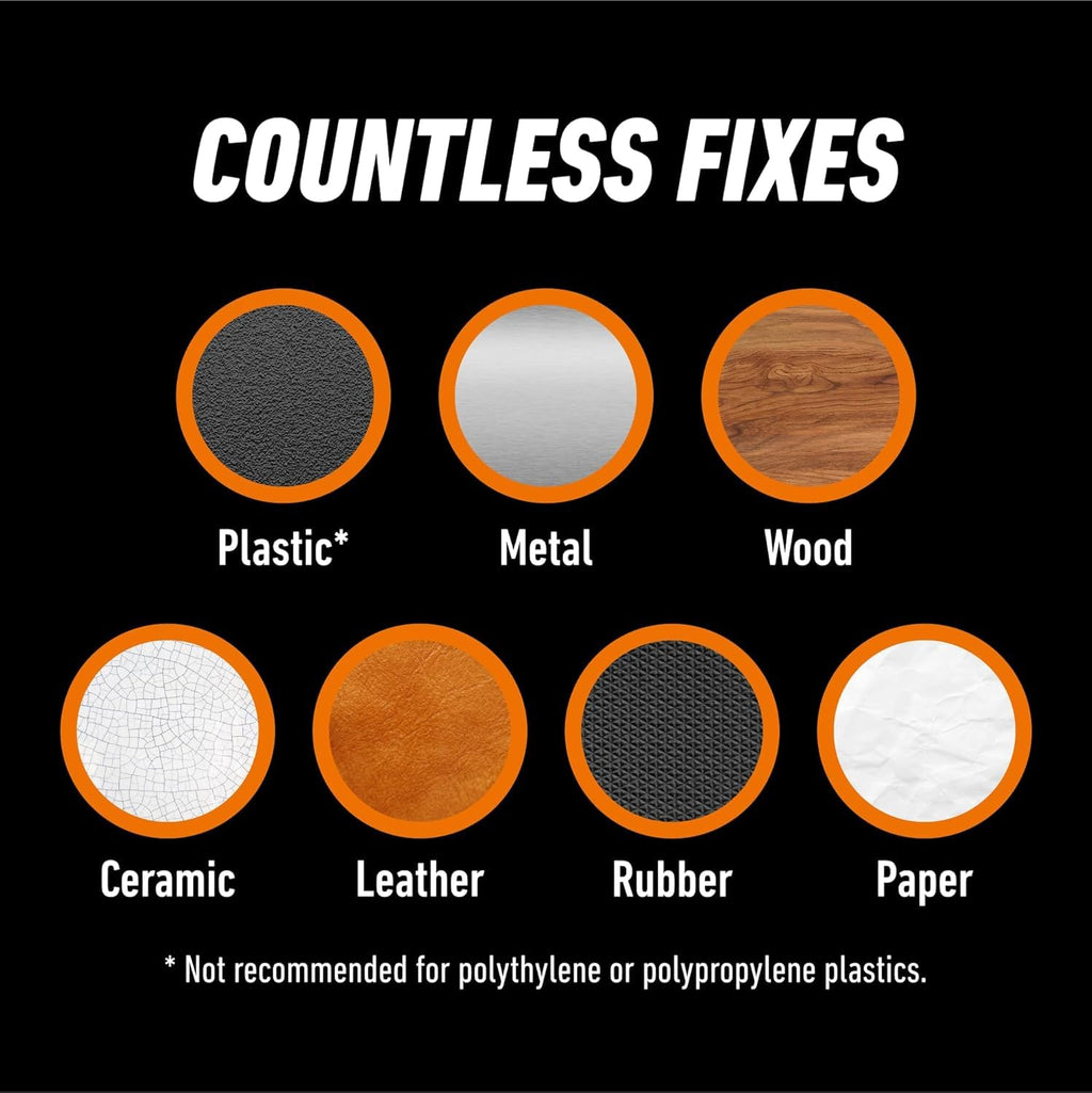 Gorilla Super Glue, 15g – All Purpose, Impact Tough & Fast Setting with Anti-Clog Cap Ideal for Metal, Ceramics, Leather & More