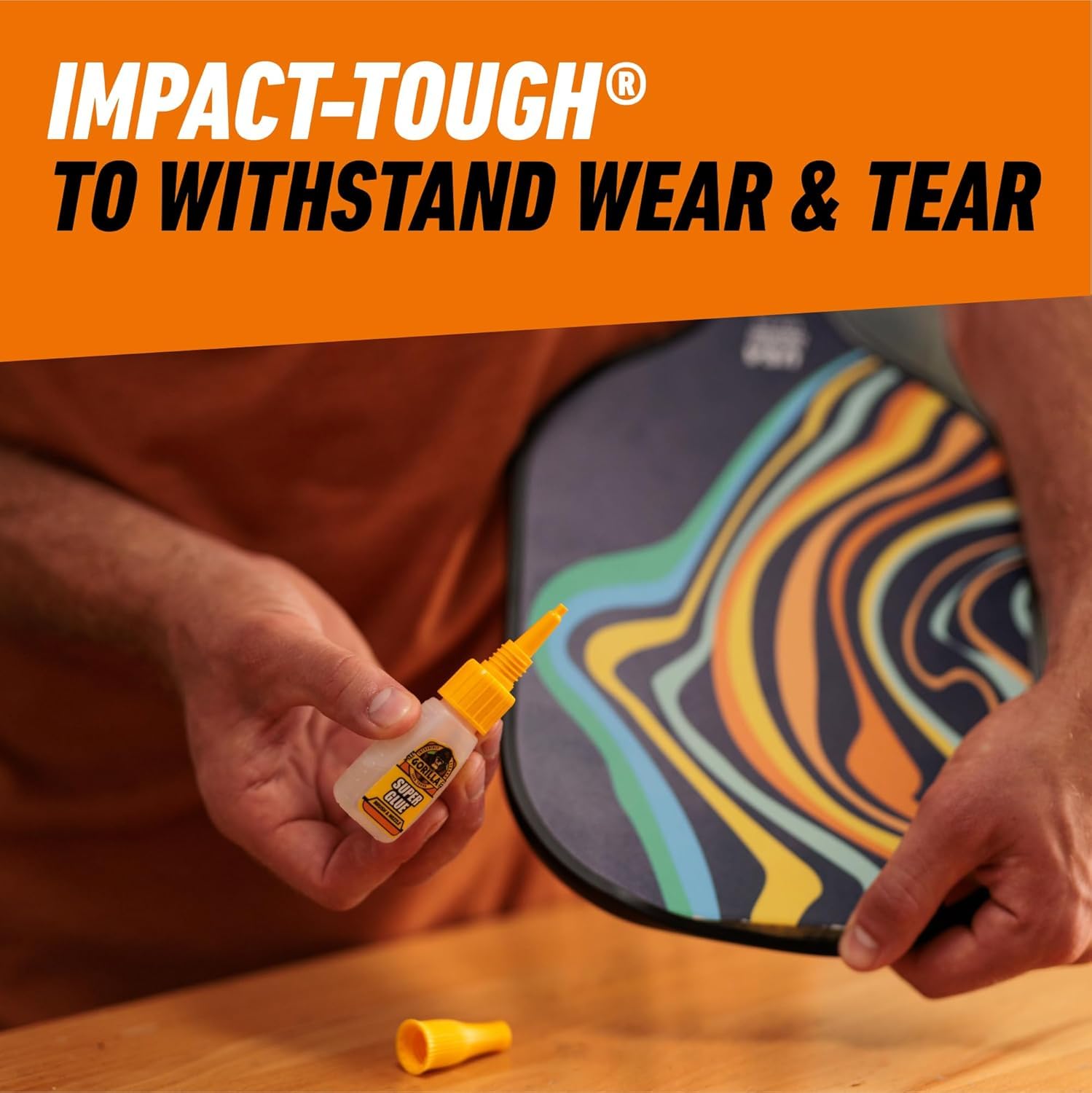 Gorilla Super Glue, 15g – All Purpose, Impact Tough & Fast Setting with Anti-Clog Cap Ideal for Metal, Ceramics, Leather & More