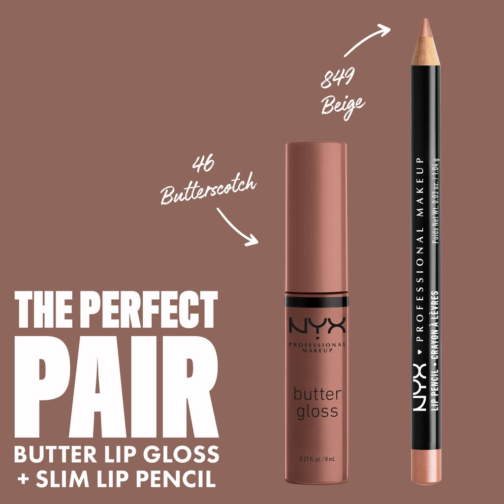 NYX PROFESSIONAL MAKEUP Butter Gloss, Non-Sticky Lip Gloss - Tiramisu (Brown)