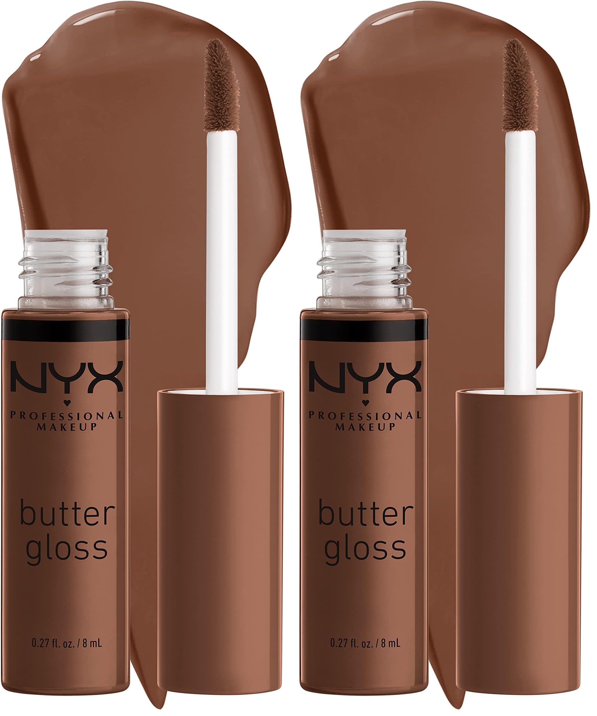 NYX PROFESSIONAL MAKEUP Butter Gloss, Non-Sticky Lip Gloss - Tiramisu (Brown)