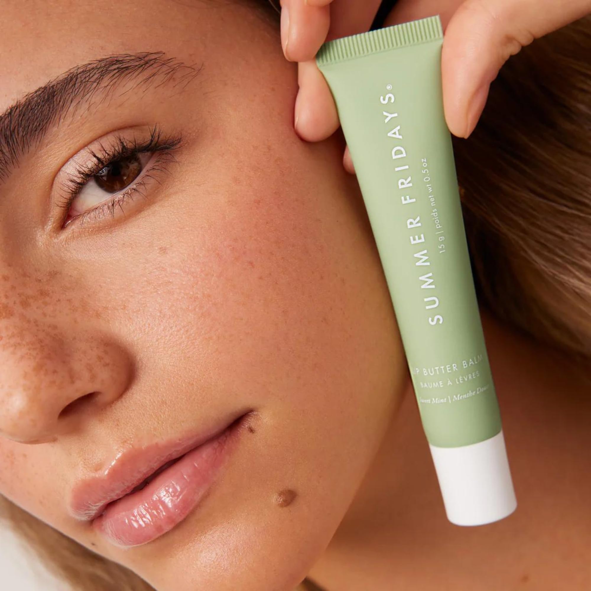 Summer Fridays Tinted Lip Butter Balm - Conditioning Vegan Lip Balm for Instant Moisture, Shine & Hydration - Sheer-Tinted, Soothing Skincare - Cherry (.5 Oz)