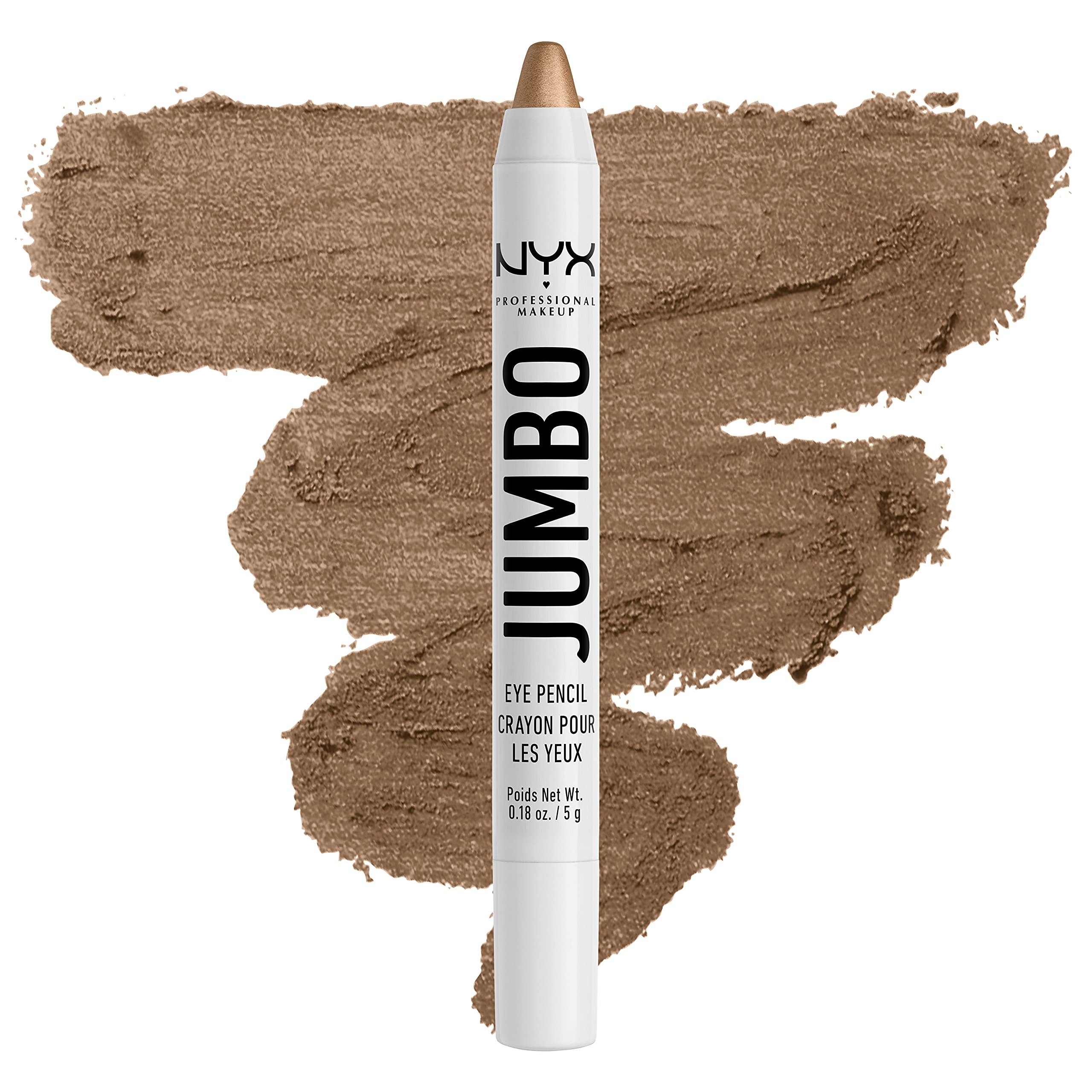 NYX PROFESSIONAL MAKEUP Jumbo Eye Pencil, Blendable Eyeshadow Stick & Eyeliner Pencil - Milk (White)