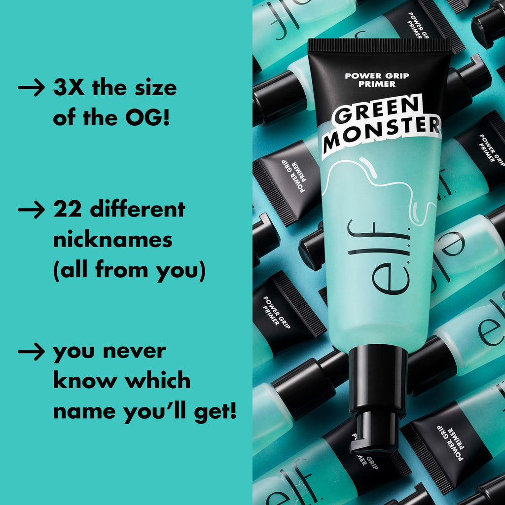 e.l.f. Power Grip Primer, Gel-Based & Hydrating Face Primer For Smoothing Skin & Gripping Makeup, Moisturizes & Primes, 0.811 Fl Oz (24 ml.)