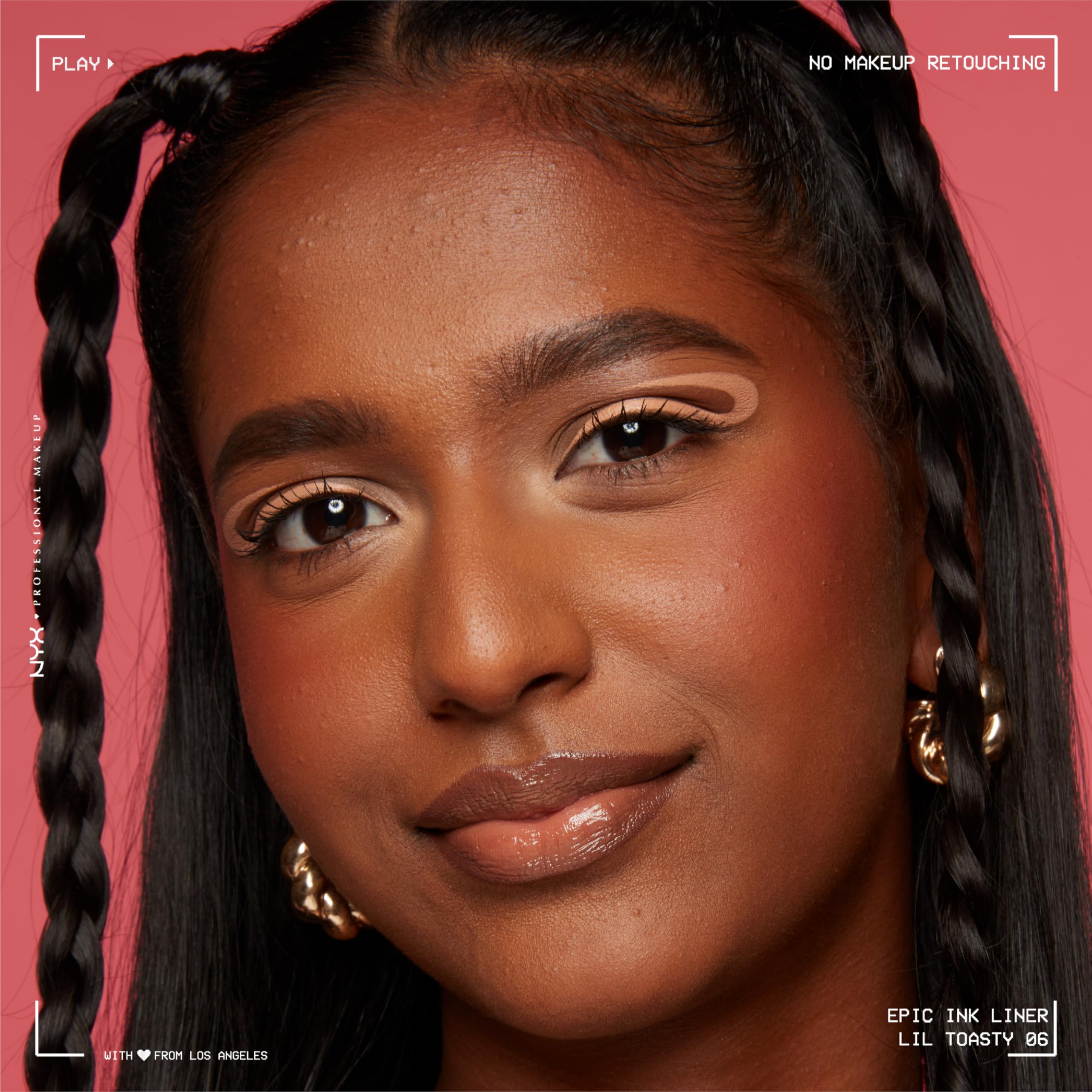 NYX PROFESSIONAL MAKEUP Epic Ink Liner, Waterproof Liquid Eyeliner - Black, Vegan Formula