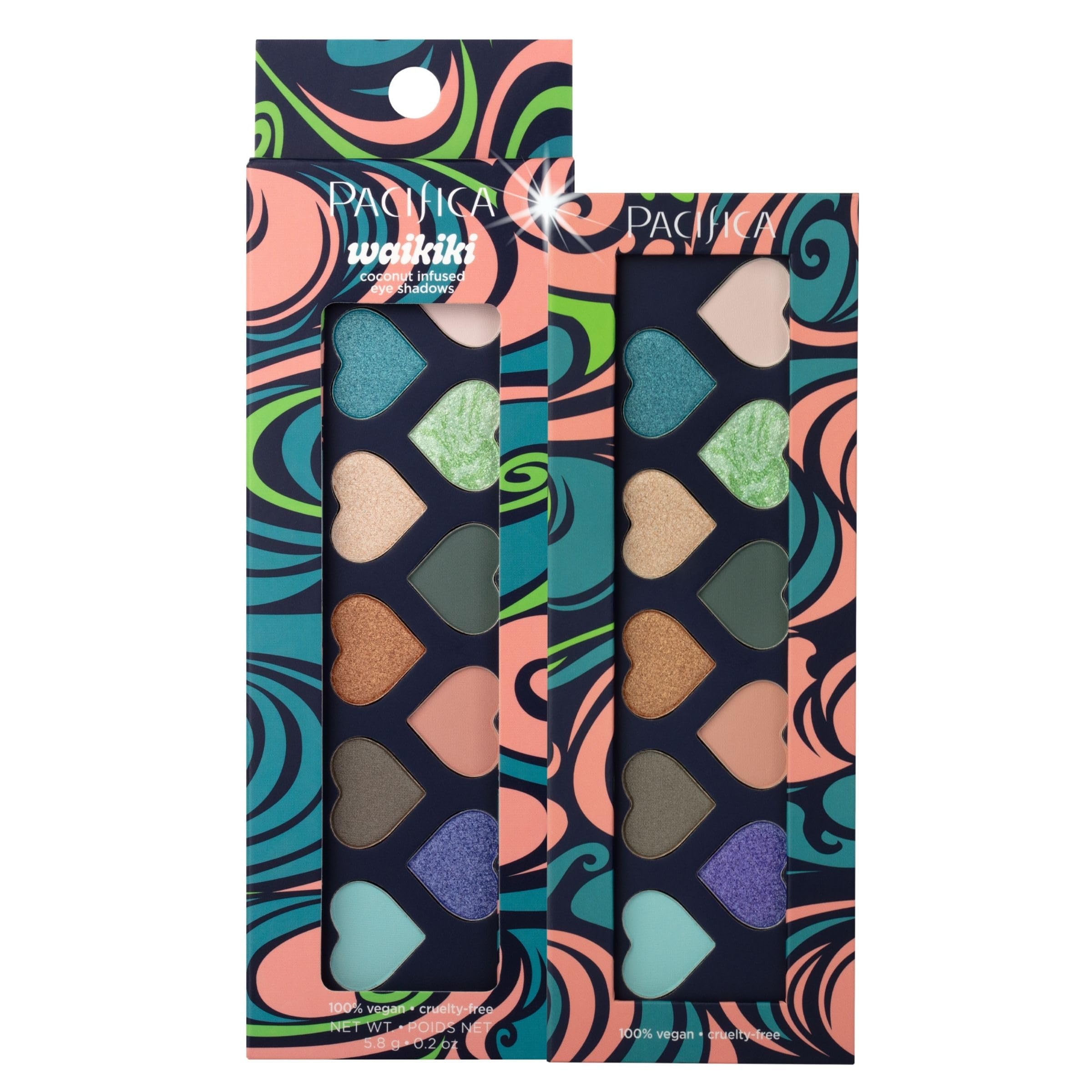 Pacifica Pink Nudes Mineral Eyeshadow Palette, 10 Neutral Shades, For Natural or Smoky Eye Look, Naked Eye Makeup, Longwearing & Blendable, Vegan, Cruelty Free Ophthalmologist Tested