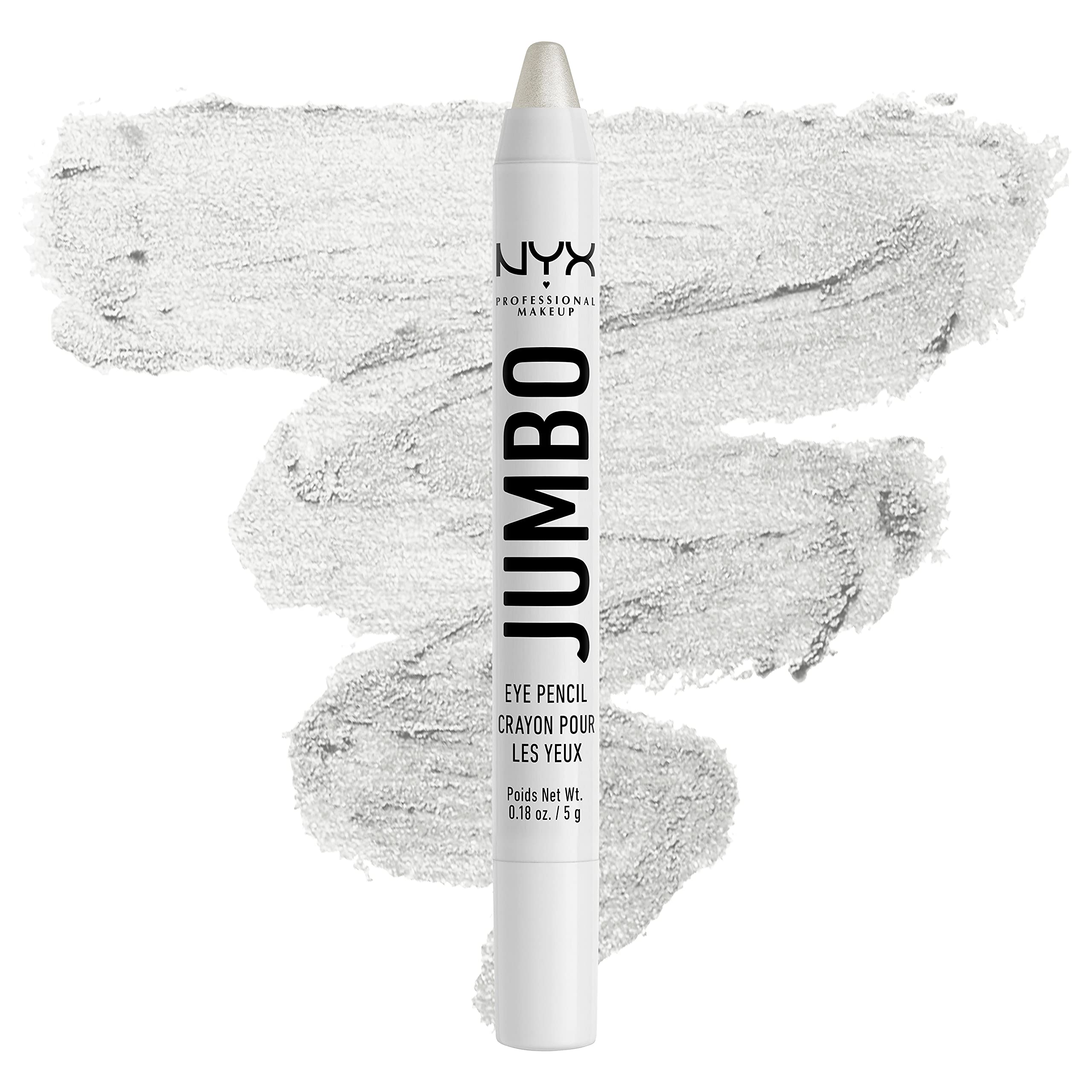 NYX PROFESSIONAL MAKEUP Jumbo Eye Pencil, Blendable Eyeshadow Stick & Eyeliner Pencil - Milk (White)