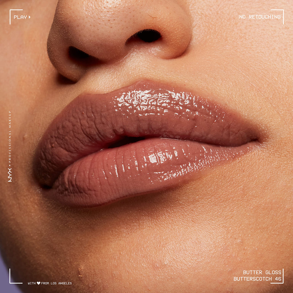 NYX PROFESSIONAL MAKEUP Butter Gloss, Non-Sticky Lip Gloss - Tiramisu (Brown)