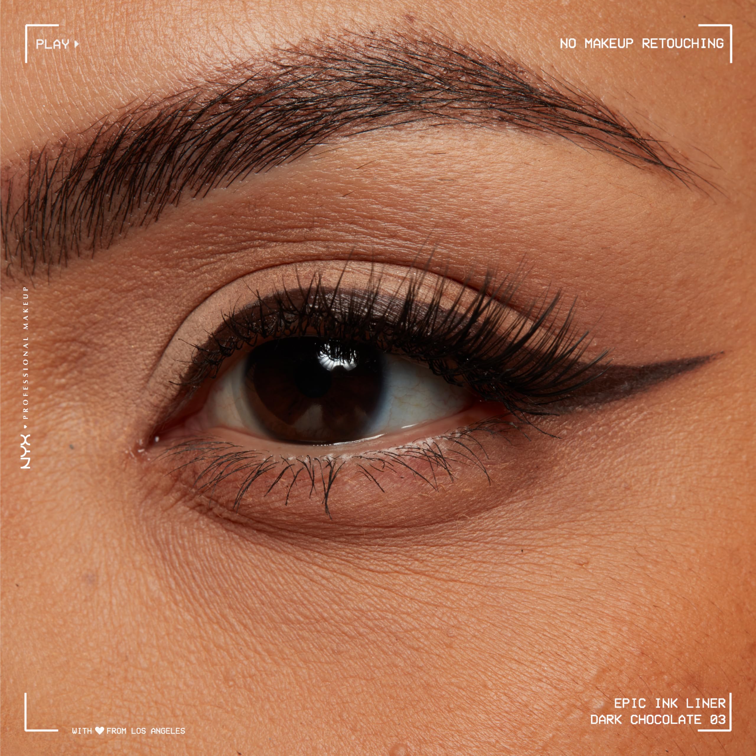 NYX PROFESSIONAL MAKEUP Epic Ink Liner, Waterproof Liquid Eyeliner - Black, Vegan Formula