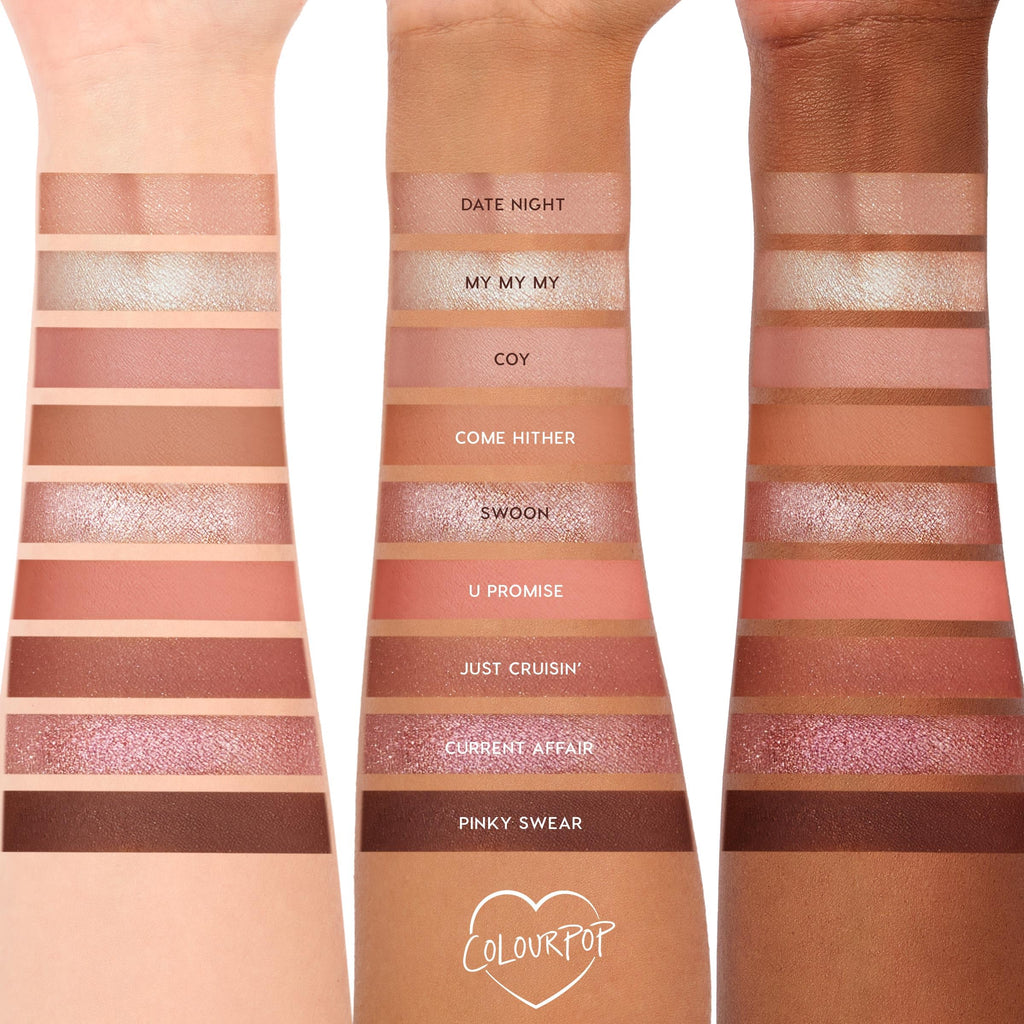 ColourPop Nude Mood Eyeshadow Palette - Brown & Copper Palette with Metallic and Matte Finishes - High-Pigment Eye Makeup with a Long-Wearing Formula (0.3 oz)