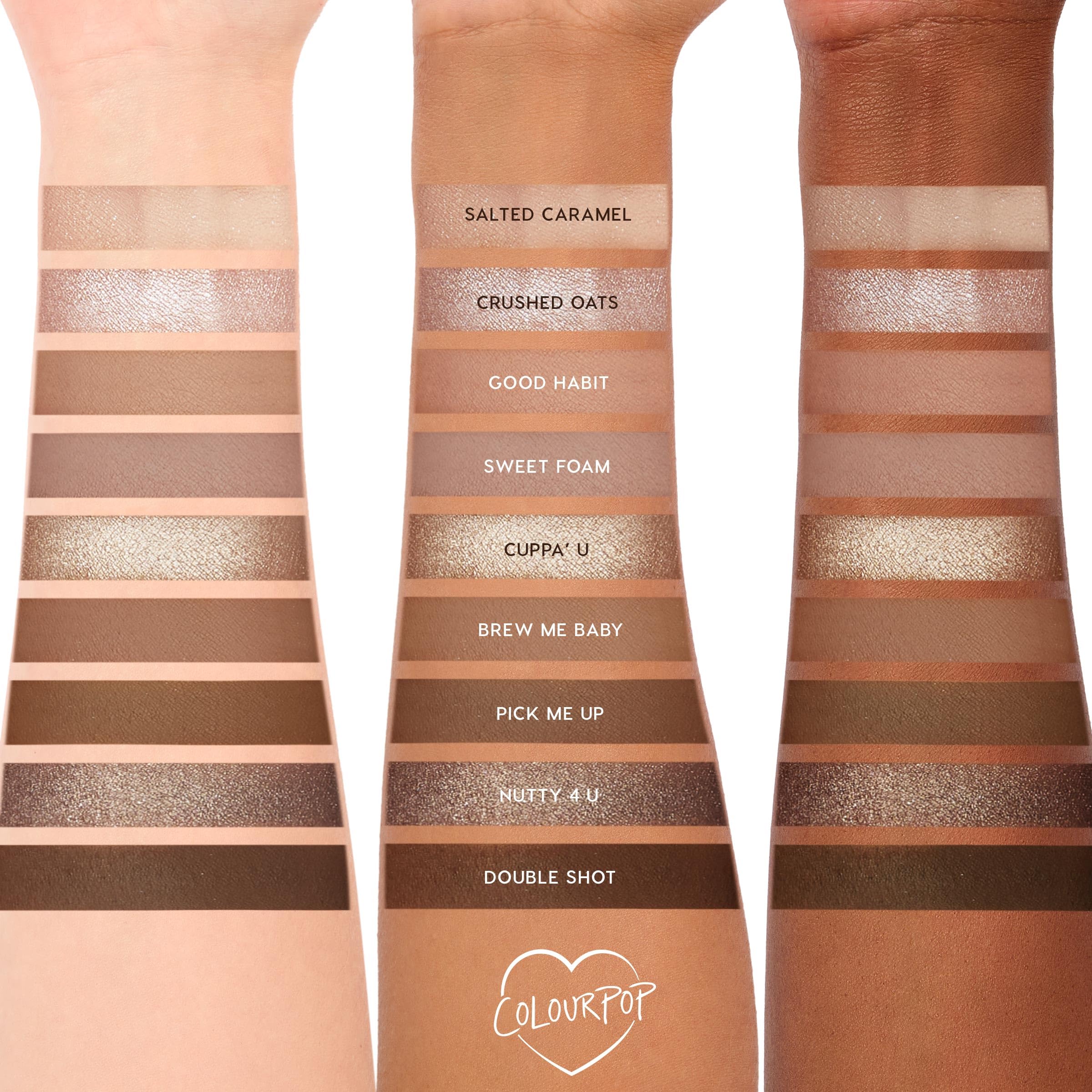 ColourPop Nude Mood Eyeshadow Palette - Brown & Copper Palette with Metallic and Matte Finishes - High-Pigment Eye Makeup with a Long-Wearing Formula (0.3 oz)