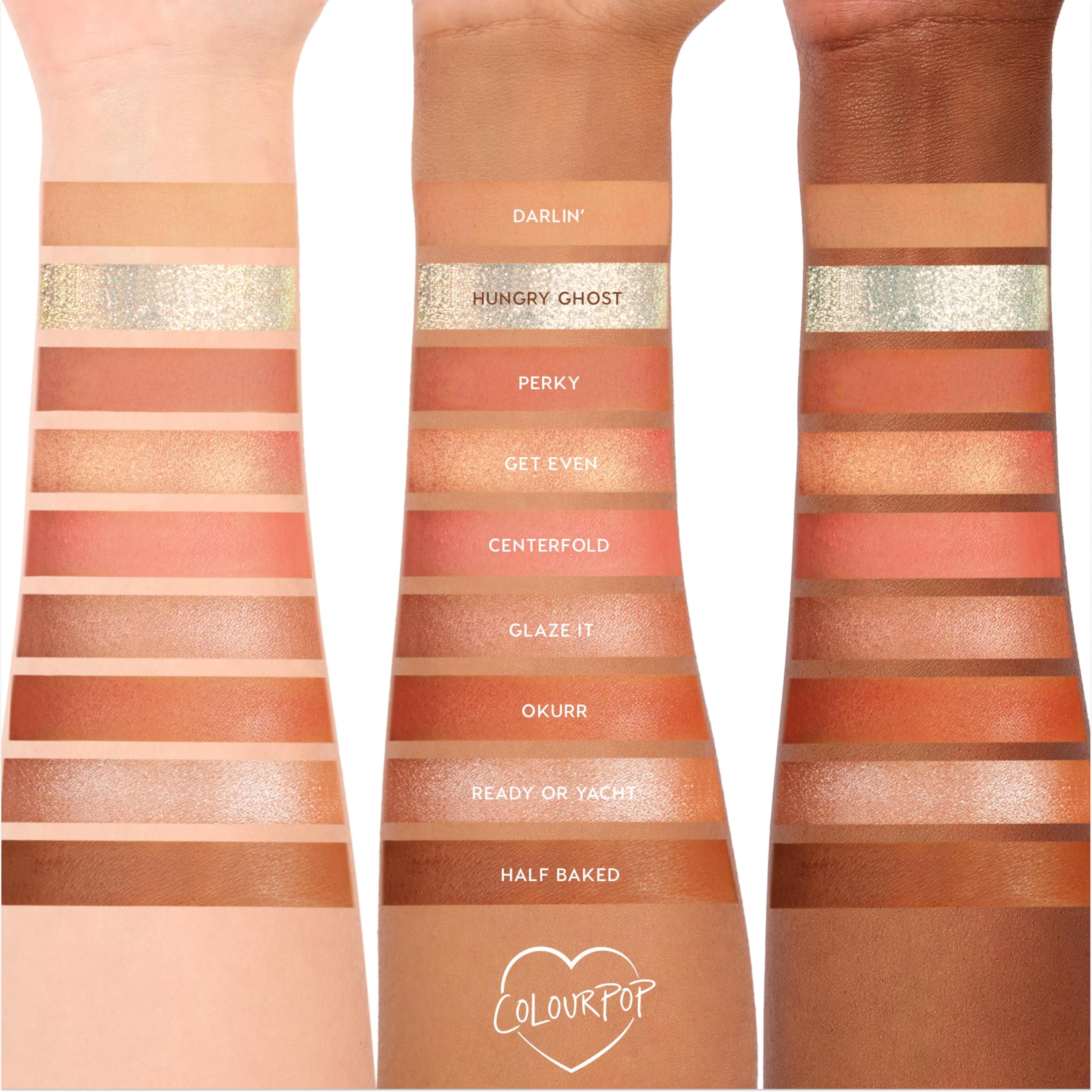 ColourPop Nude Mood Eyeshadow Palette - Brown & Copper Palette with Metallic and Matte Finishes - High-Pigment Eye Makeup with a Long-Wearing Formula (0.3 oz)