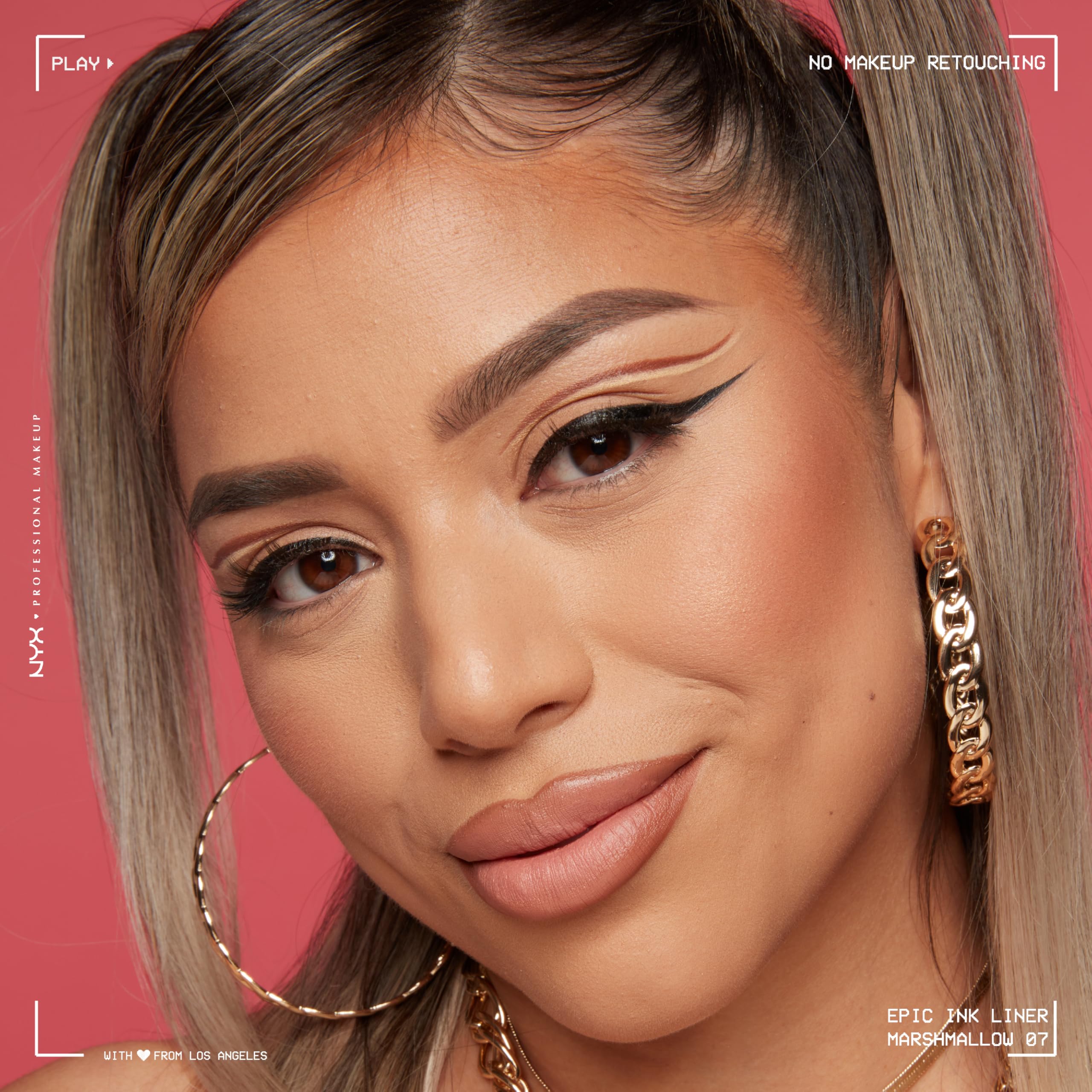 NYX PROFESSIONAL MAKEUP Epic Ink Liner, Waterproof Liquid Eyeliner - Black, Vegan Formula